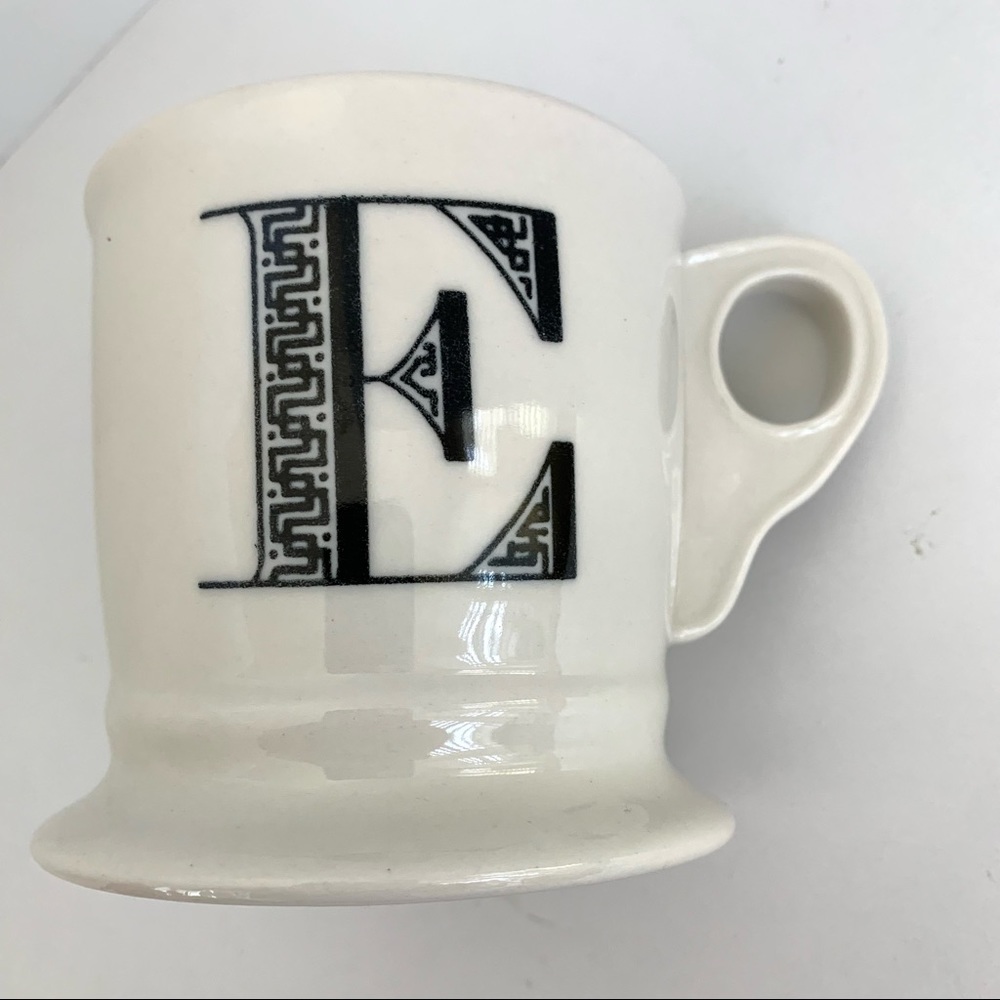 Anthropologie “E” Initial Coffee Mug Cup
